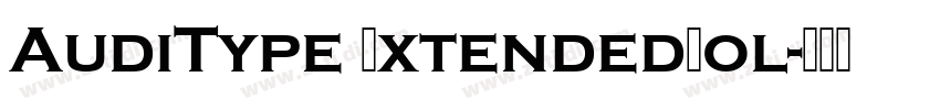 AudiType ExtendedBol字体转换